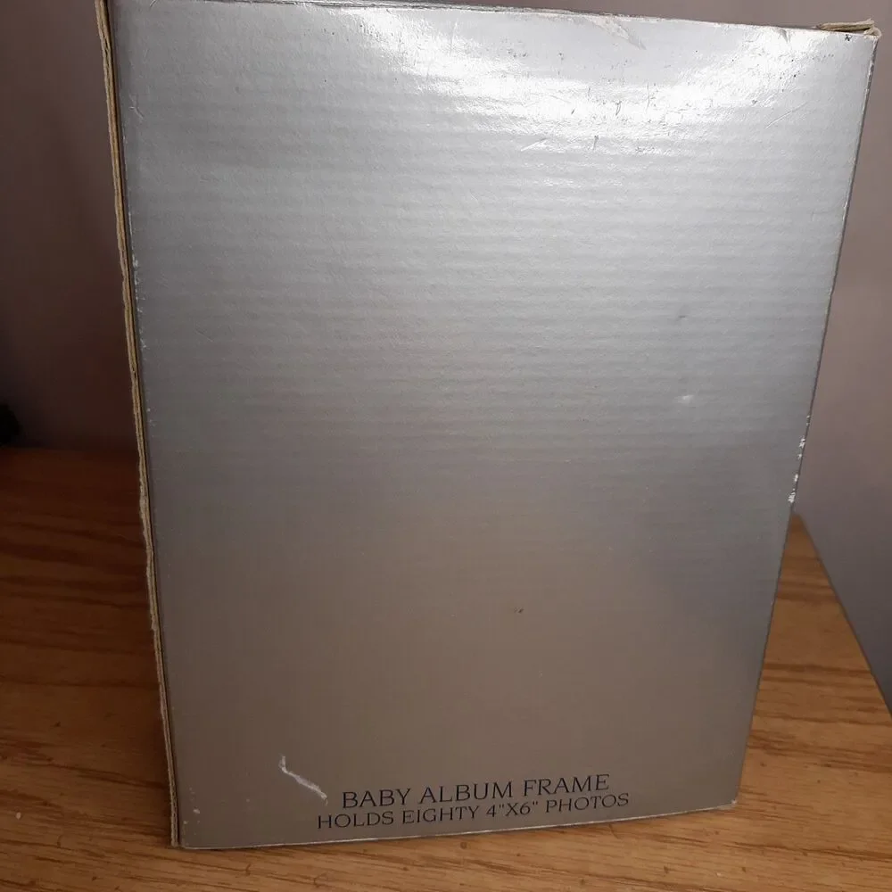 Vtg 1998 Royal Limited Silver Baby Album Frame Holds 80 4x6